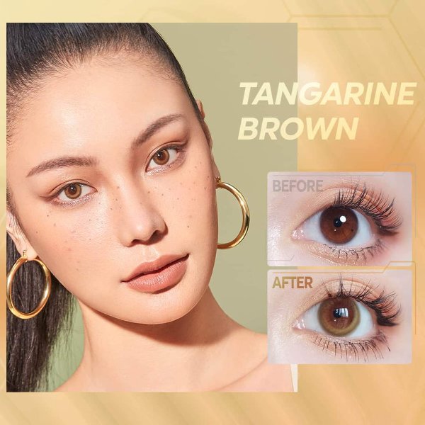 Tangerine Brown Color Contacts 1-Day Highlight Moment(10pcs)