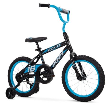16" Rock It Boys' EZ Build Bike for Kids, Blue & Black