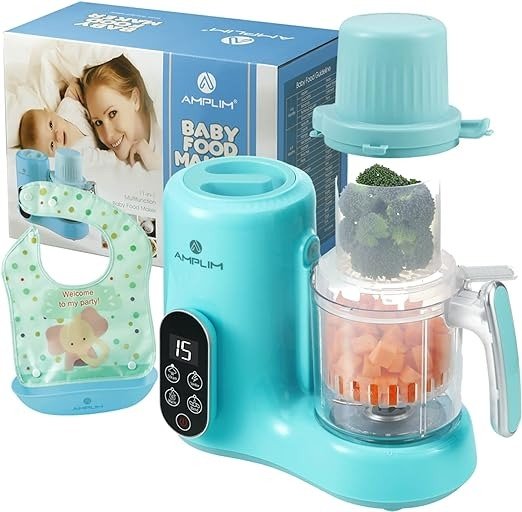 Baby Food Maker for Nutritious Homemade Meals | 11-in-1 Processor with Steam, Blend, Puree, Grinder, Chopper, Juicer, Defroster, Reheater, Cooker, Meal Station, and Bottle Sanitizer and Warmer