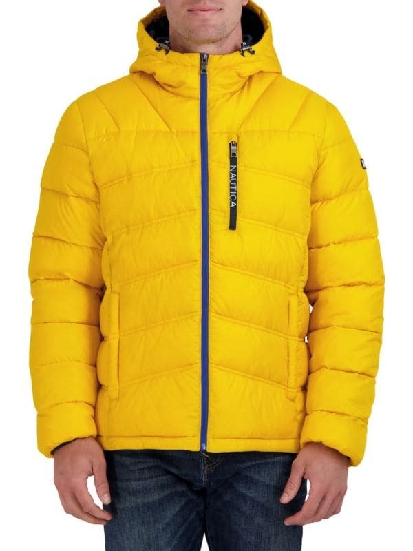 Poly Hooded Regular-Fit Puffer Jacket