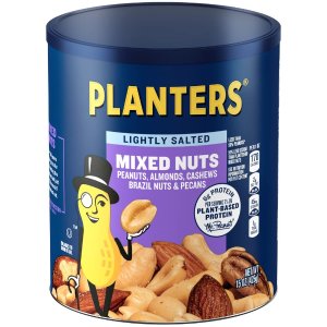Planters Lightly Salted Mixed Nuts, 15 oz Can