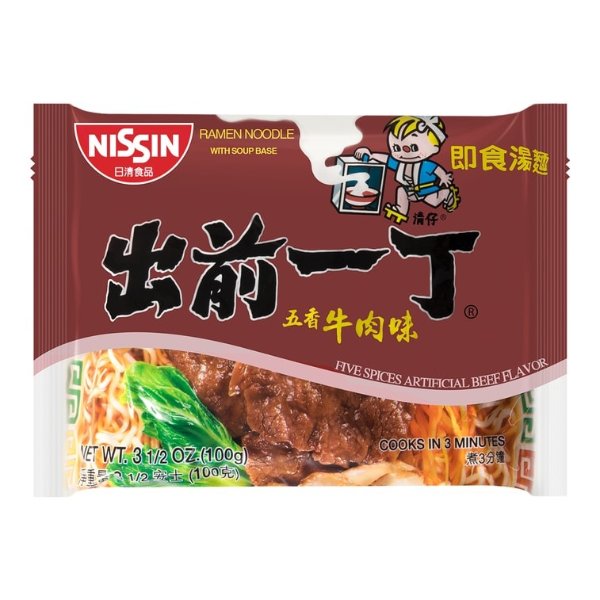NISSIN日清 出前一丁 即食汤面 五香牛肉味 100g