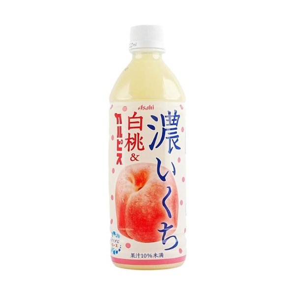 ASAHI Rich Peach Flavor Calpis Lactic Acid Bacteria Drink,16.90 fl oz*5