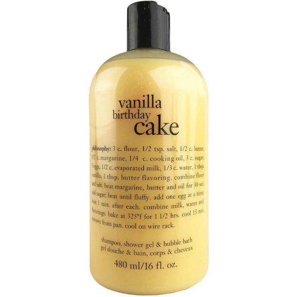 Vanilla Birthday Cake Shampoo, Bath & Shower Gel, 16 Oz