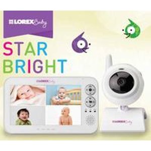 Lorex BB7011 LorexBaby StarBright 7-Inch Video Baby Monitor and Wireless Camera (White)