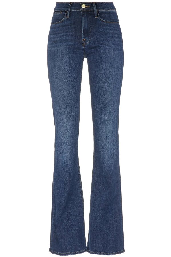 Le High Flare faded high-rise flared jeans