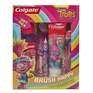 史低价：Colgate 儿童电动牙刷+牙刷+牙膏+漱口水套装