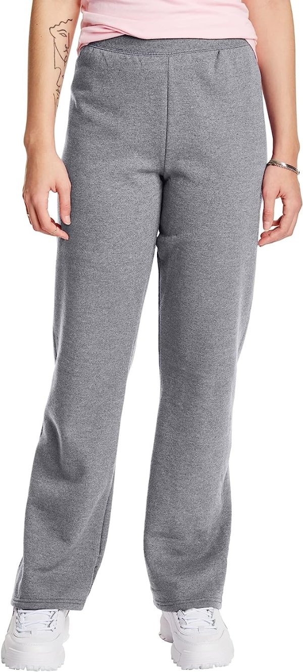 Women’s Sweatpants, ComfortSoft EcoSmart Open Leg Fleece Sweatpants
