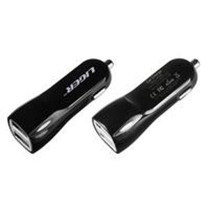 Liger® 双端口高速USB车载充电器/适配器(2个)