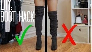 DIY 防止过膝靴往下掉的好方法：只需十块钱