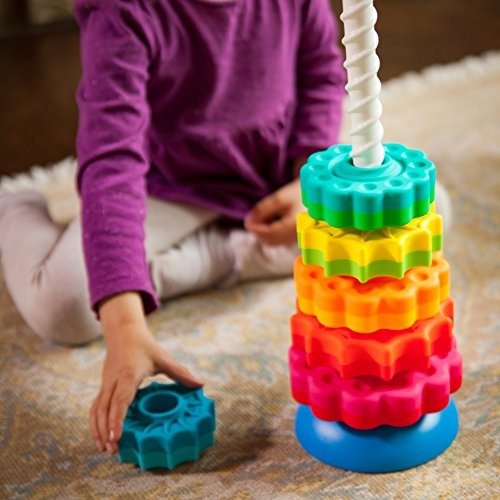 Fat Brain Toys 硕脑儿童叠叠乐旋转多彩玩具