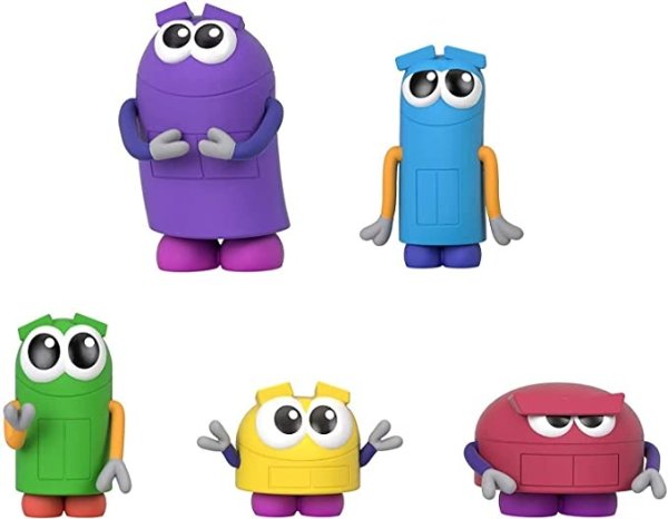 StoryBots Figure Pack, set of 5 figures featuring characters from the Netflix series for preschool kids ages 3 years and older