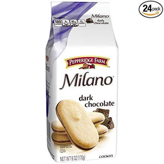 , Milano, Dark Chocolate, Cookies, 6 oz, 24-count