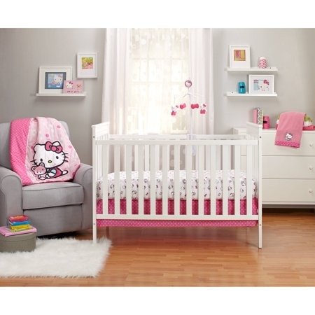 Cute as a Button 3-Piece Crib Bedding Set - Walmart.com