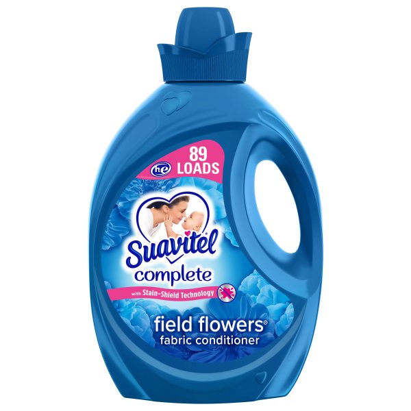 Suavitel Complete Liquid Fabric Conditioner, Field Flowers, 105 oz