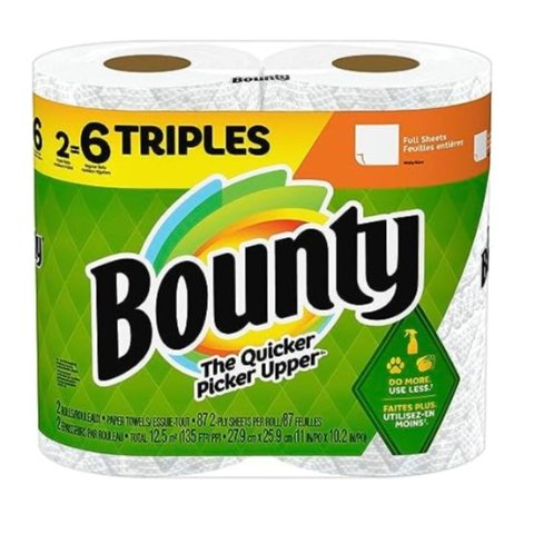 Bounty 厨房纸巾2大卷 相当于普通6卷