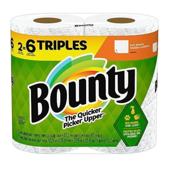 Select-A-Size Paper Towels, White, 2 Triple Rolls
