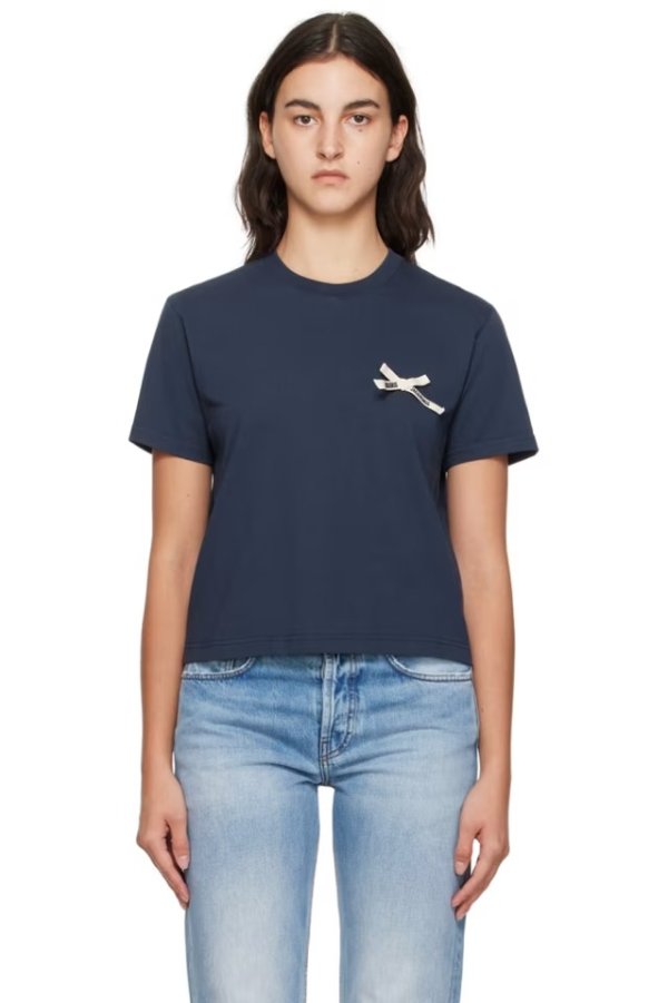 海军蓝 Le Chouchou 系列 Le T-Shirt Noeud T 恤