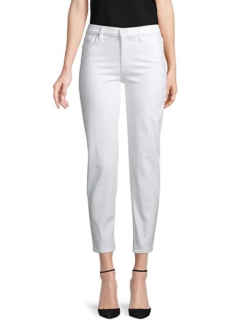 Cropped Mid-Rise Jeans
