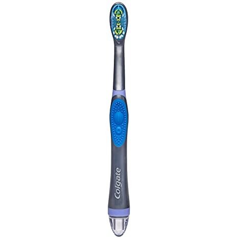 360 Sonic Battery Power Electric Toothbrush with Floss-Tip Bristles & Tongue and Cheek Cleaner, Soft - 1 Count