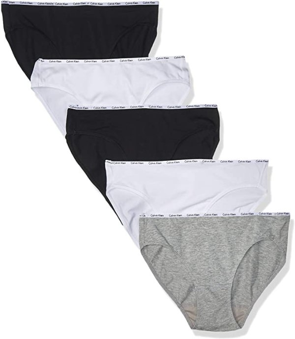 Women's Cotton Stretch Logo Bikini Panty 5 Pack