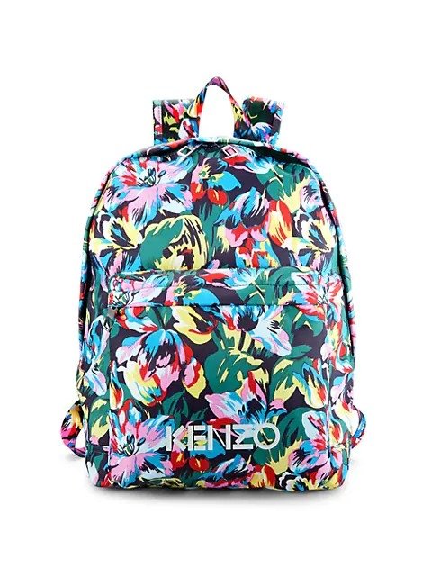Floral-Print Backpack