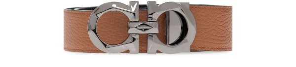 Reversible belt with logo