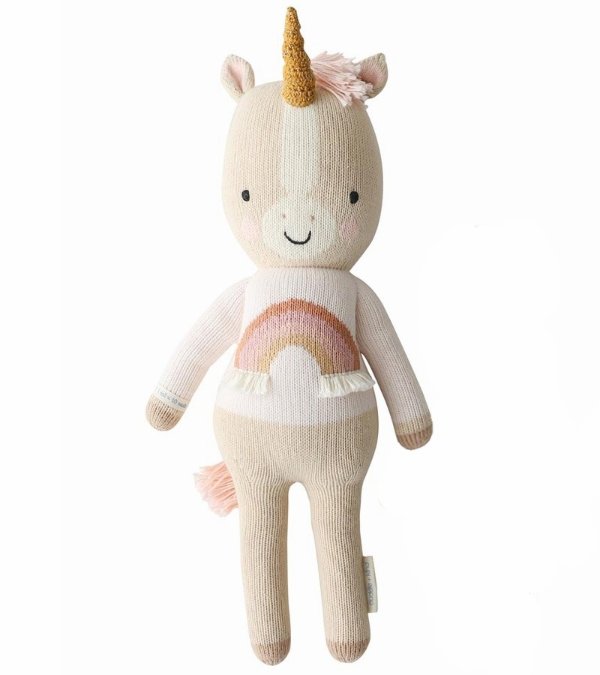 Cuddle+Kind Hand Knit Doll - Mini Zara the Unicorn, 13"