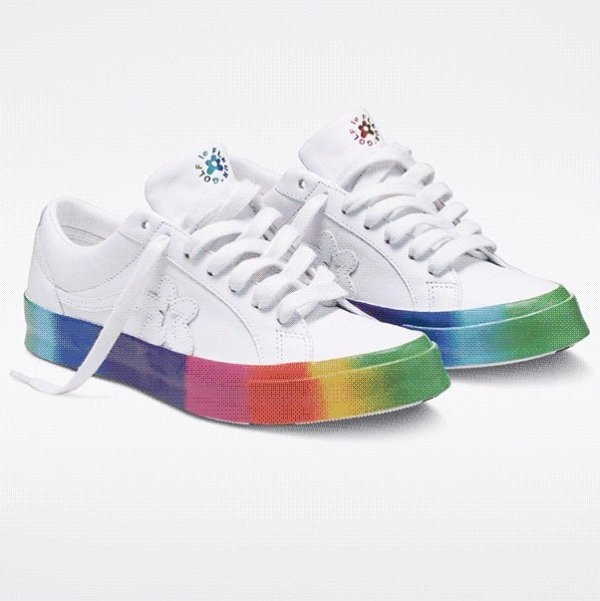 Converse x GOLF le FLEUR* Rainbow联名款运动鞋