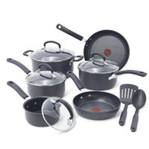 T-fal E918SC Ultimate Hard Anodized Nonstick Expert Interior Thermo-Spot Heat Indicator Cookware Set