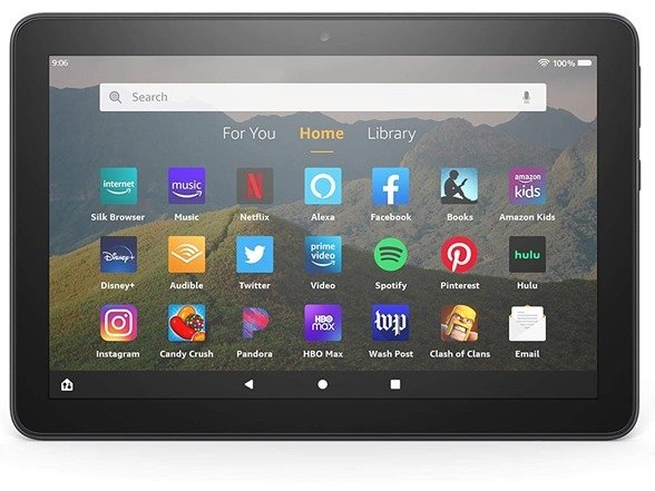 HD 8 Tablet, 8" HD Display (2020 release, 10th Gen) - Designed for Portable Entertainment - Ad Supported