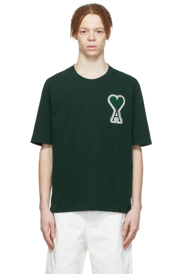 SSENSE Exclusive Green Ami de Coeur T-Shirt
