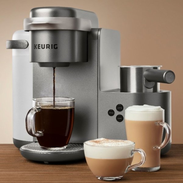 K-Cafe Special Edition Single Serve K-Cup Pod Coffee, Latte and Cappuccino Maker - Nickel