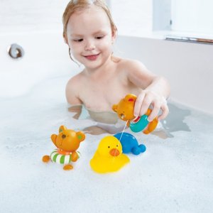 史低价：Hape 泰迪和朋友们 花式洗澡喷水玩具