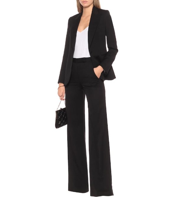 Exclusive to Mytheresa – High-rise wool wide-leg pants