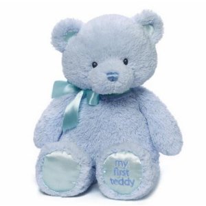 Gund Baby Gund My 1st Teddy Plush Toy, Blue, 15"