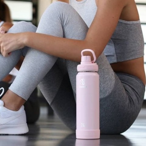 Takeya 18 oz Blush Actives Insulated Water Bottle