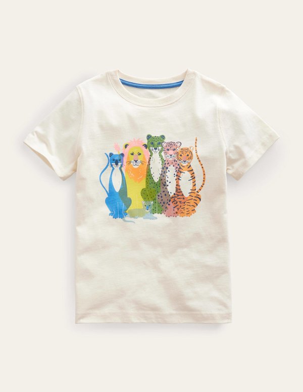 Printed Graphic T-Shirt - Vanilla Pod Cats | Boden US