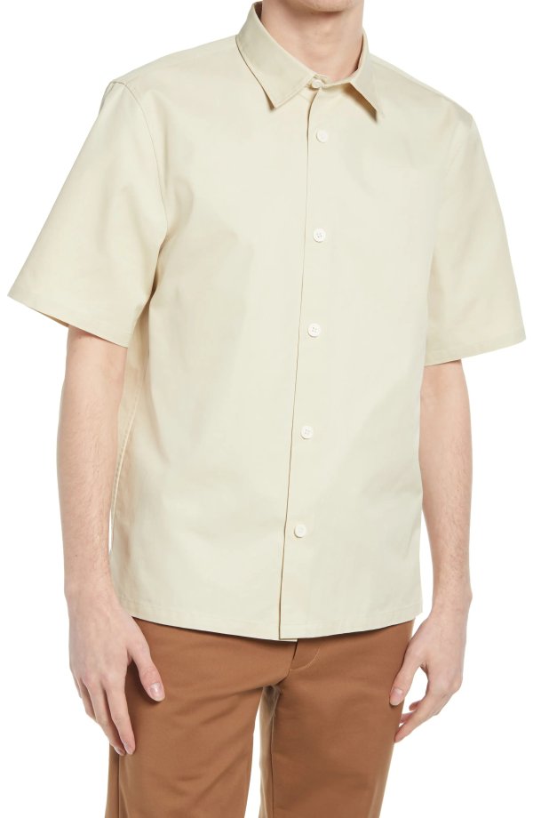 Standard Short Sleeve Button-Up Shirt