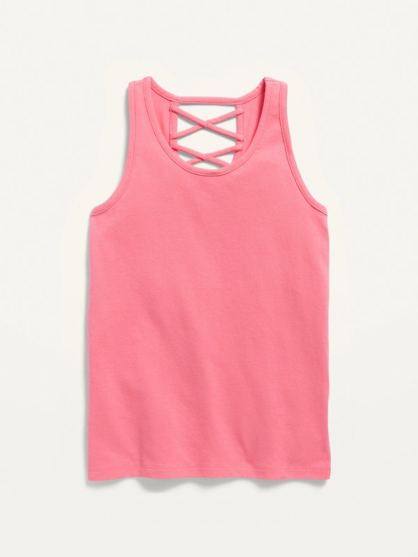 Fitted Strappy Tank Top for Girls