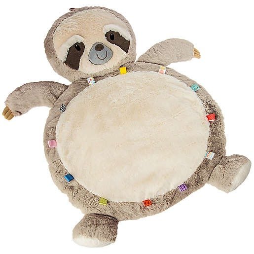 Sloth Baby Playmat in White/Tan | buybuy BABY