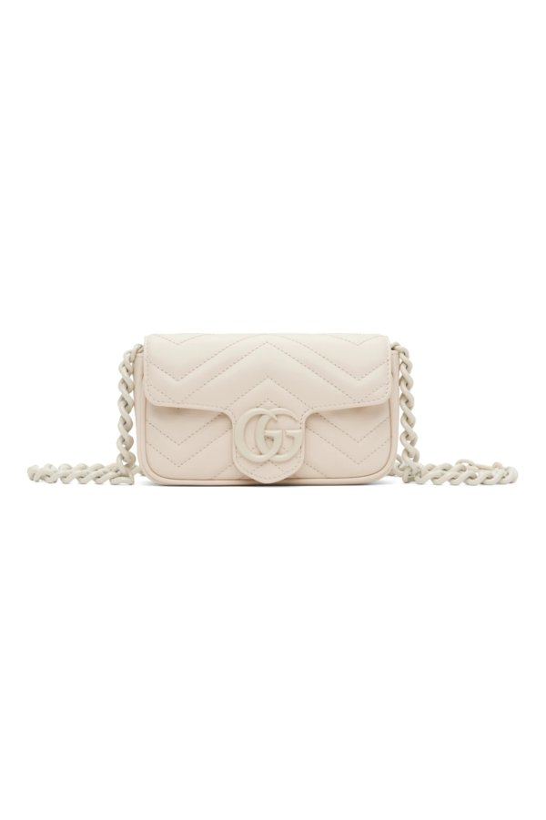 White GG Marmont Bag