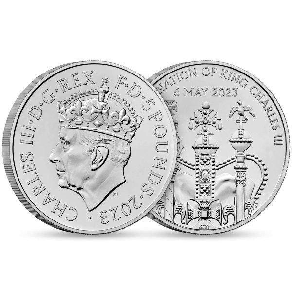 查尔斯三世加冕礼 2023 UK £5 纪念币