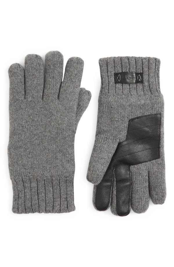 Wool Blend Knit Tech Gloves