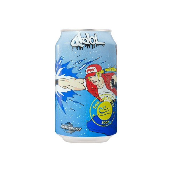 QDOL*97拳皇系列联名款 果汁气泡水饮料 海盐味 330ml