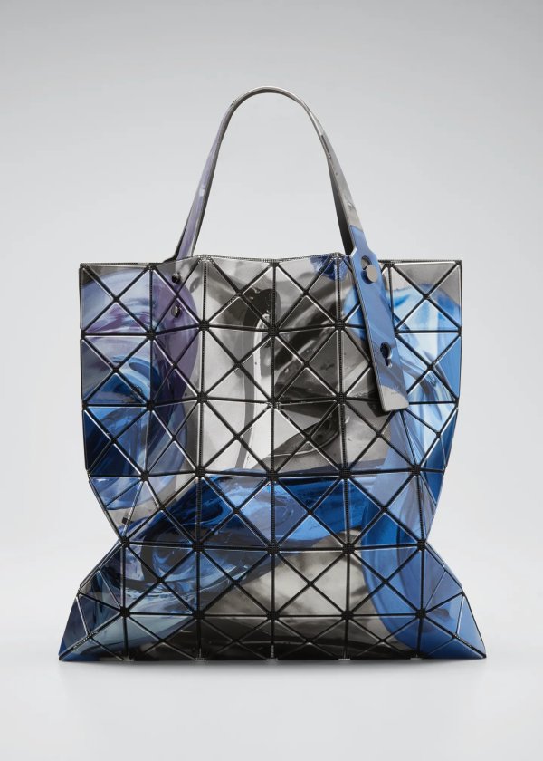 Geo Abstract-Print Jelly Tote Bag