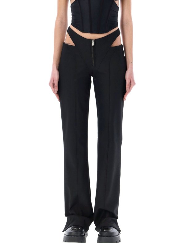 Cut-Out High-Waisted Trousers