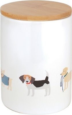 Pet Shop by Fringe Studio Happy Breeds Ceramic Dog Treat Jar, Medium - Chewy.com