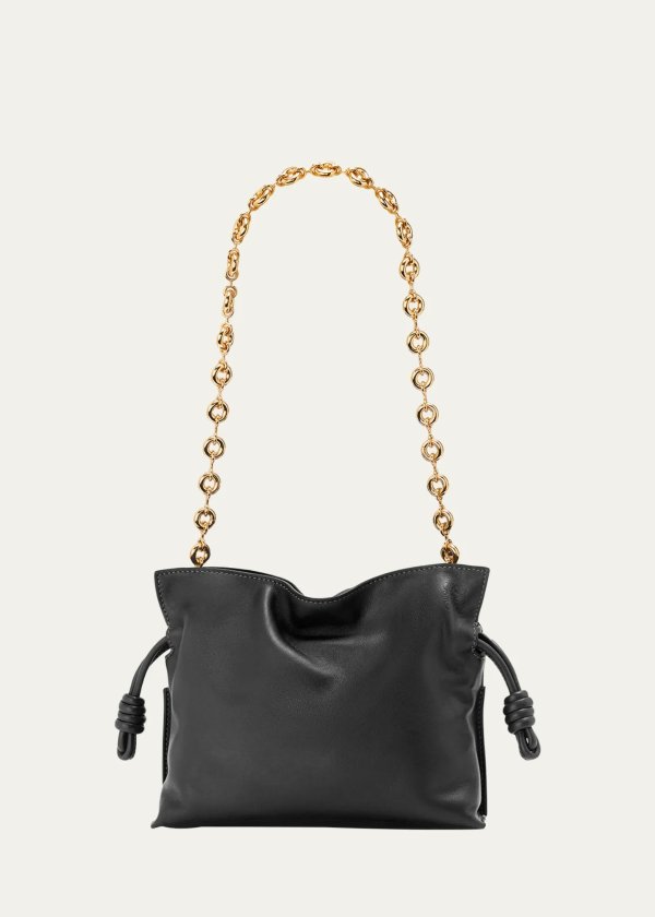 Flamenco Mini Napa Clutch Bag with Chain