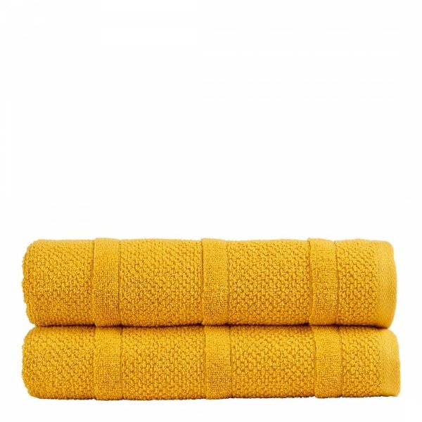黄色长绒棉浴巾